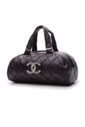 Quilted CC Bowler Bag - Purple