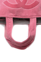 Reversible Beach Towel Tote Bag Set - Pink