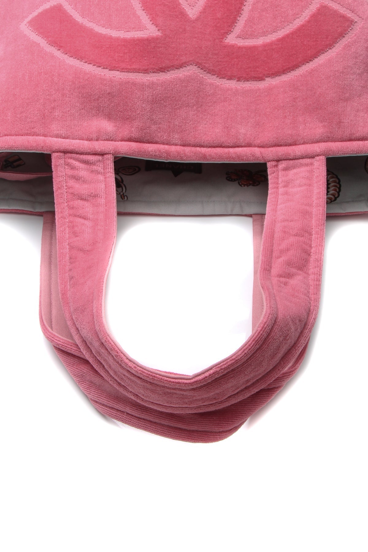 Reversible Beach Towel Tote Bag Set - Pink