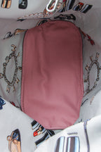 Reversible Beach Towel Tote Bag Set - Pink