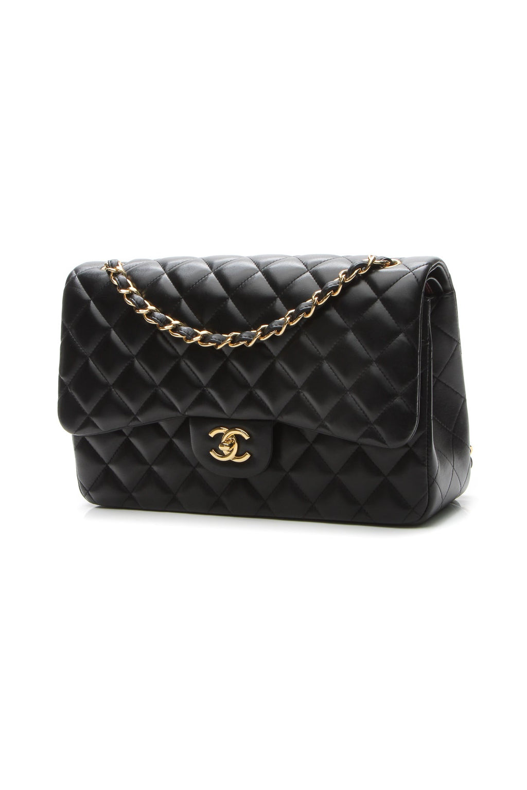Classic Jumbo Double Flap Bag - Black