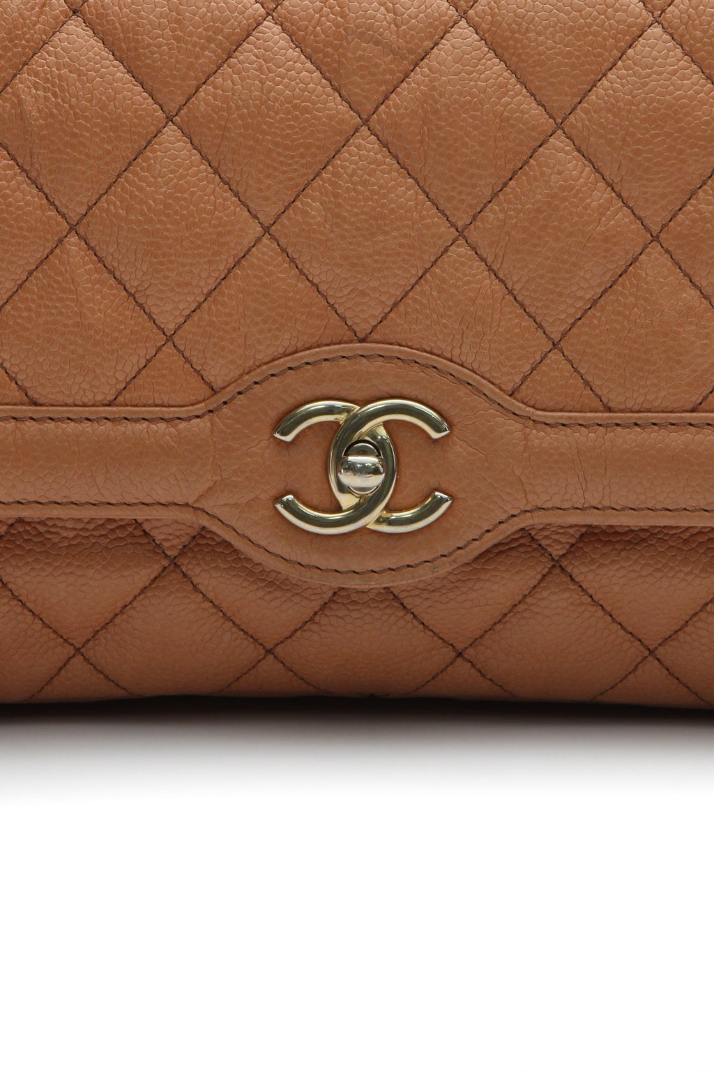 Mademoiselle Chic Flap Bag - Caramel