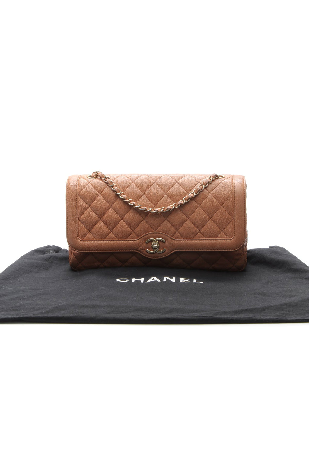 Mademoiselle Chic Flap Bag - Caramel