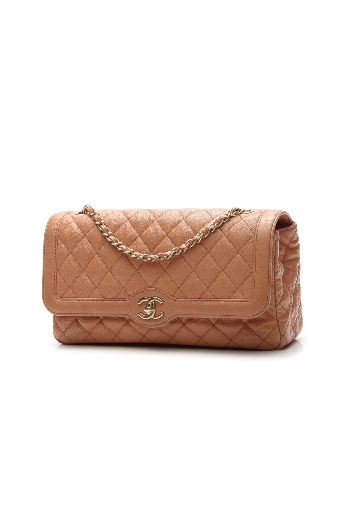 Mademoiselle Chic Flap Bag - Caramel