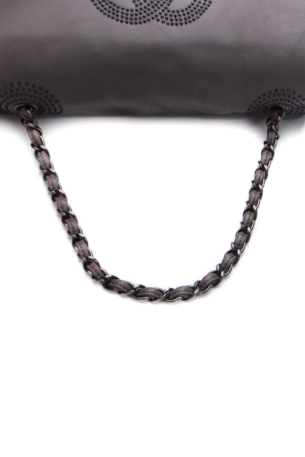 Studded CC Flap Bag - Gray