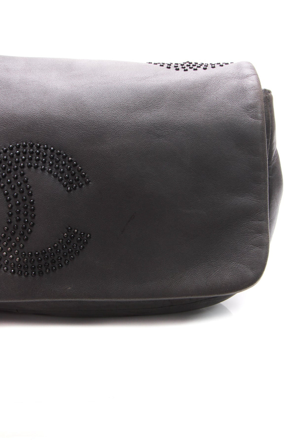 Studded CC Flap Bag - Gray