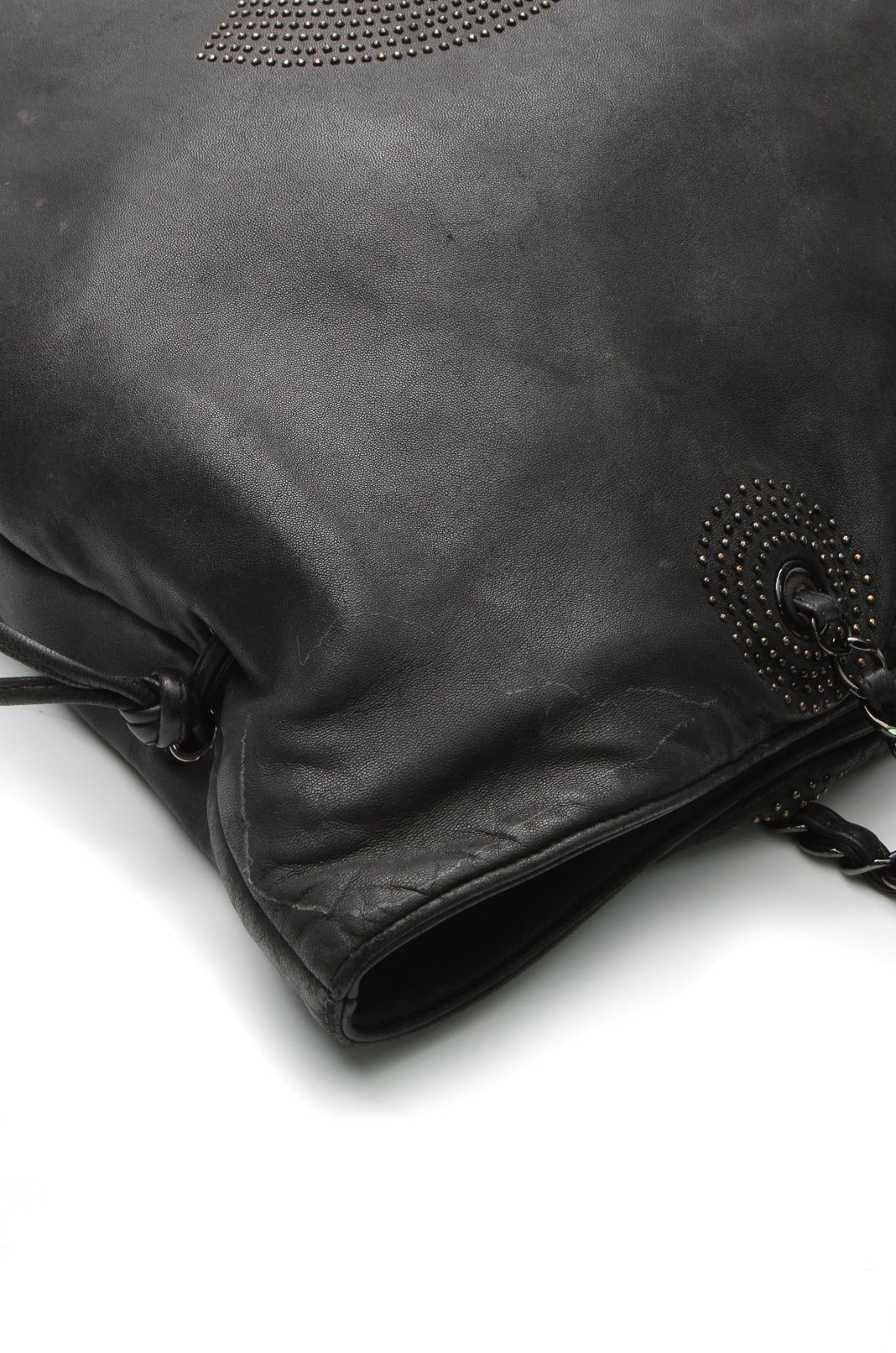 Studded Bon Bon Tote Bag - Black