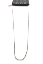 Cannage Mini Flap Chain Bag - Black