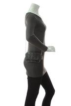 Cannage Mini Flap Chain Bag - Black
