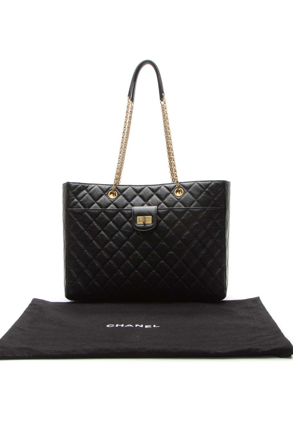 2.55 Reissue Shopping Tote Bag - Black