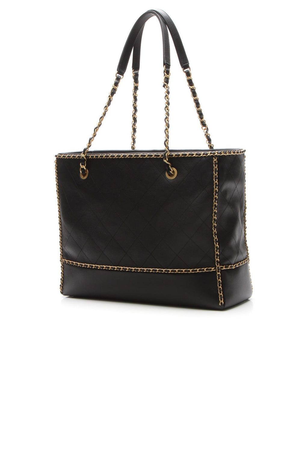 Chain Around Shopping Bag - Black
