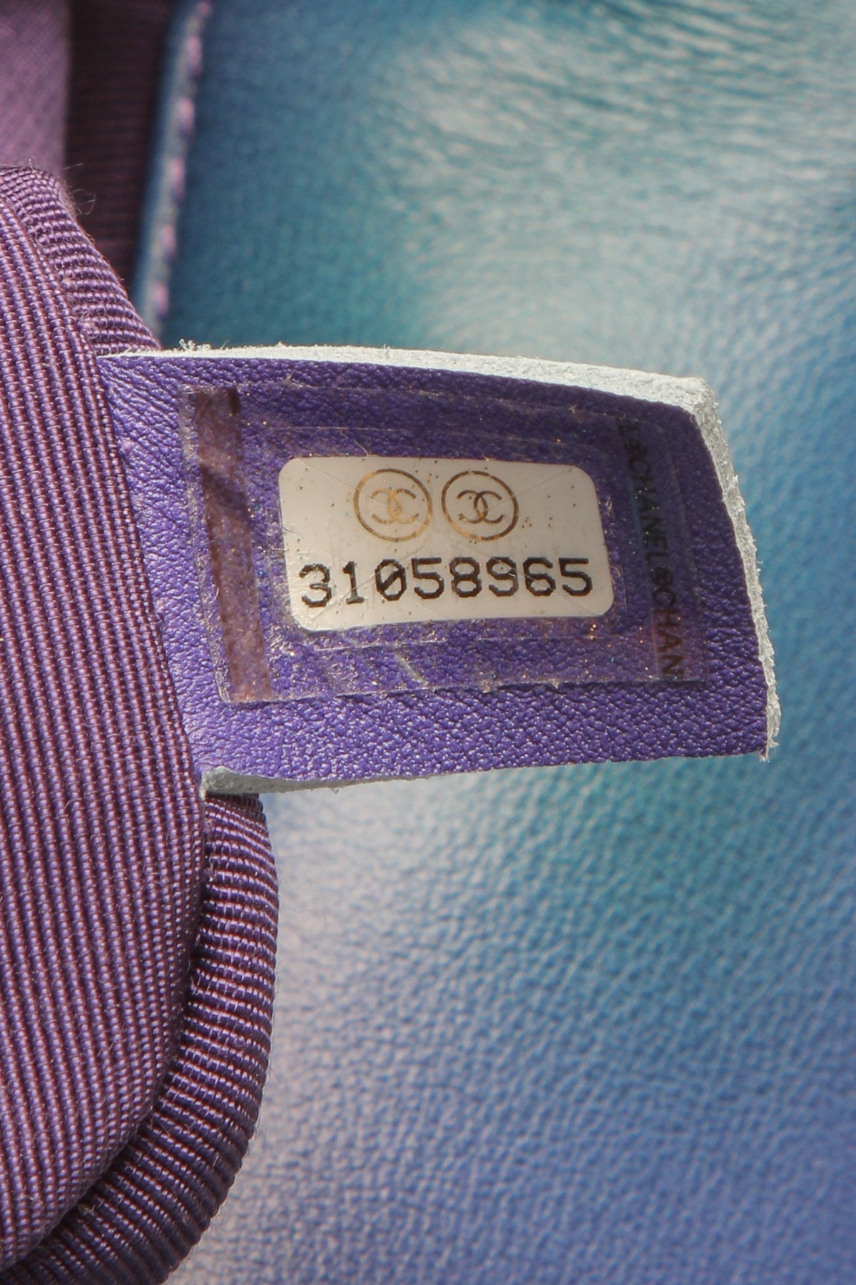 Quilted Chanel 19 Flap Bag - Teal/Purple