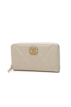 Quilted 19 Zip-Around Wallet - Beige
