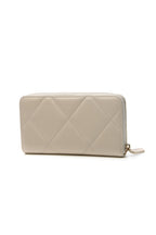 Quilted 19 Zip-Around Wallet - Beige