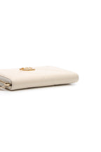 Quilted 19 Zip-Around Wallet - Beige