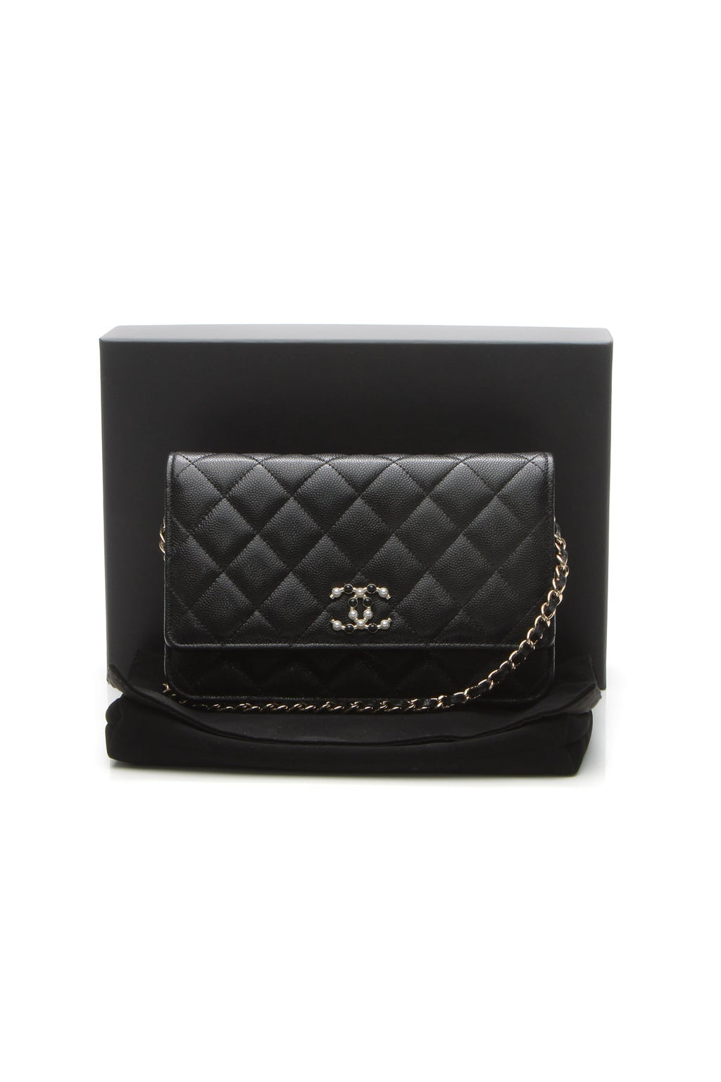 Quilted Candy WOC Crossbody Bag - Black