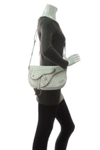 Double Saddle Bag - White