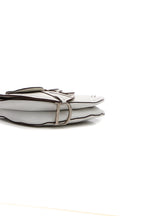 Double Saddle Bag - White