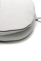 Double Saddle Bag - White