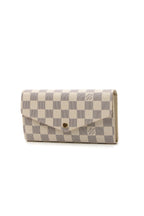 Sarah Wallet - Damier Azur