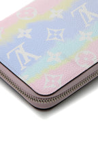 Escale Zippy Wallet - Pastel Multicolor Monogram