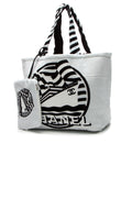 La Pausa Reversible Beach Tote Bag - White