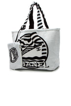 La Pausa Reversible Beach Tote Bag - White