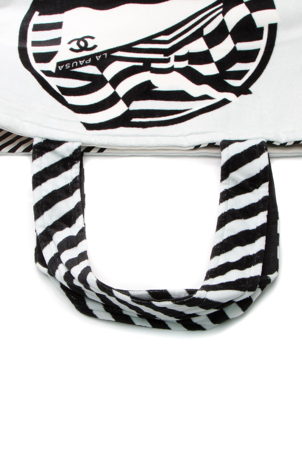 La Pausa Reversible Beach Tote Bag - White