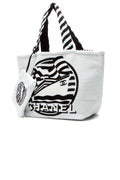 La Pausa Reversible Beach Tote Bag - White