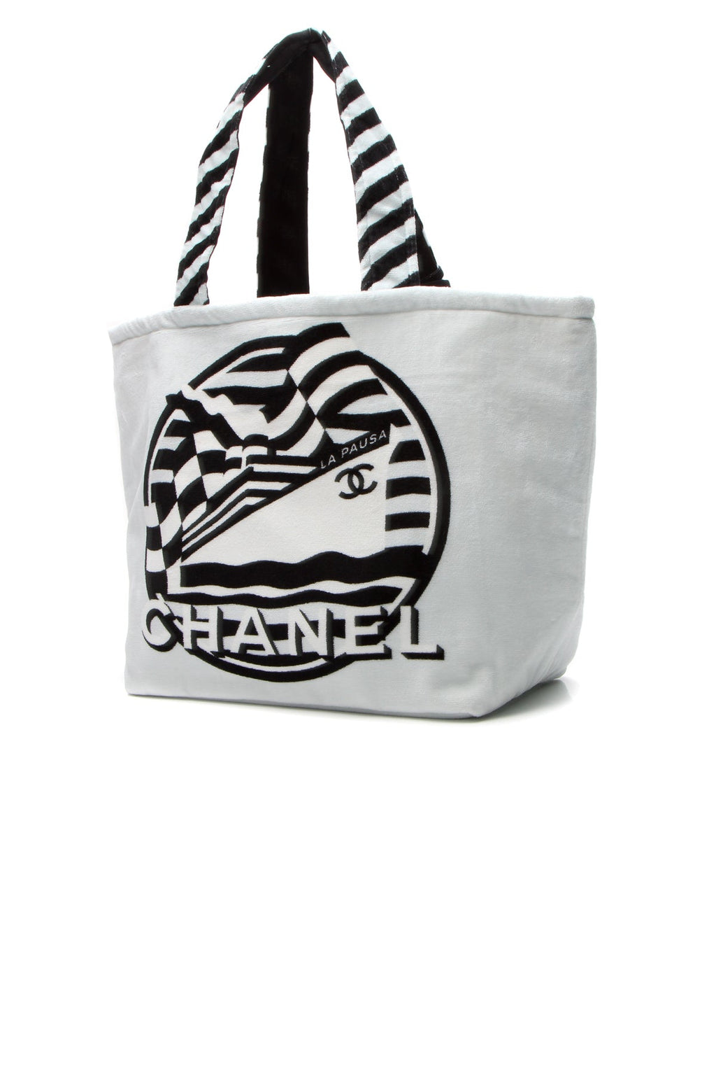La Pausa Reversible Beach Tote Bag - White