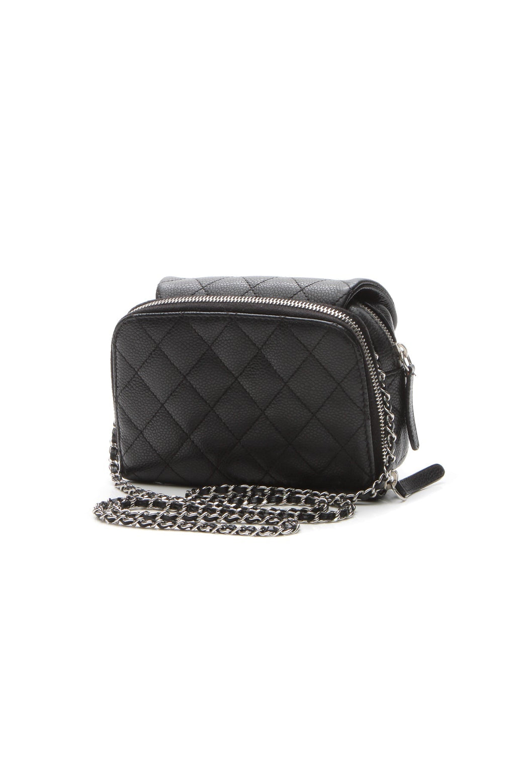 Classic Mini Flap WOC Bag - Black Caviar