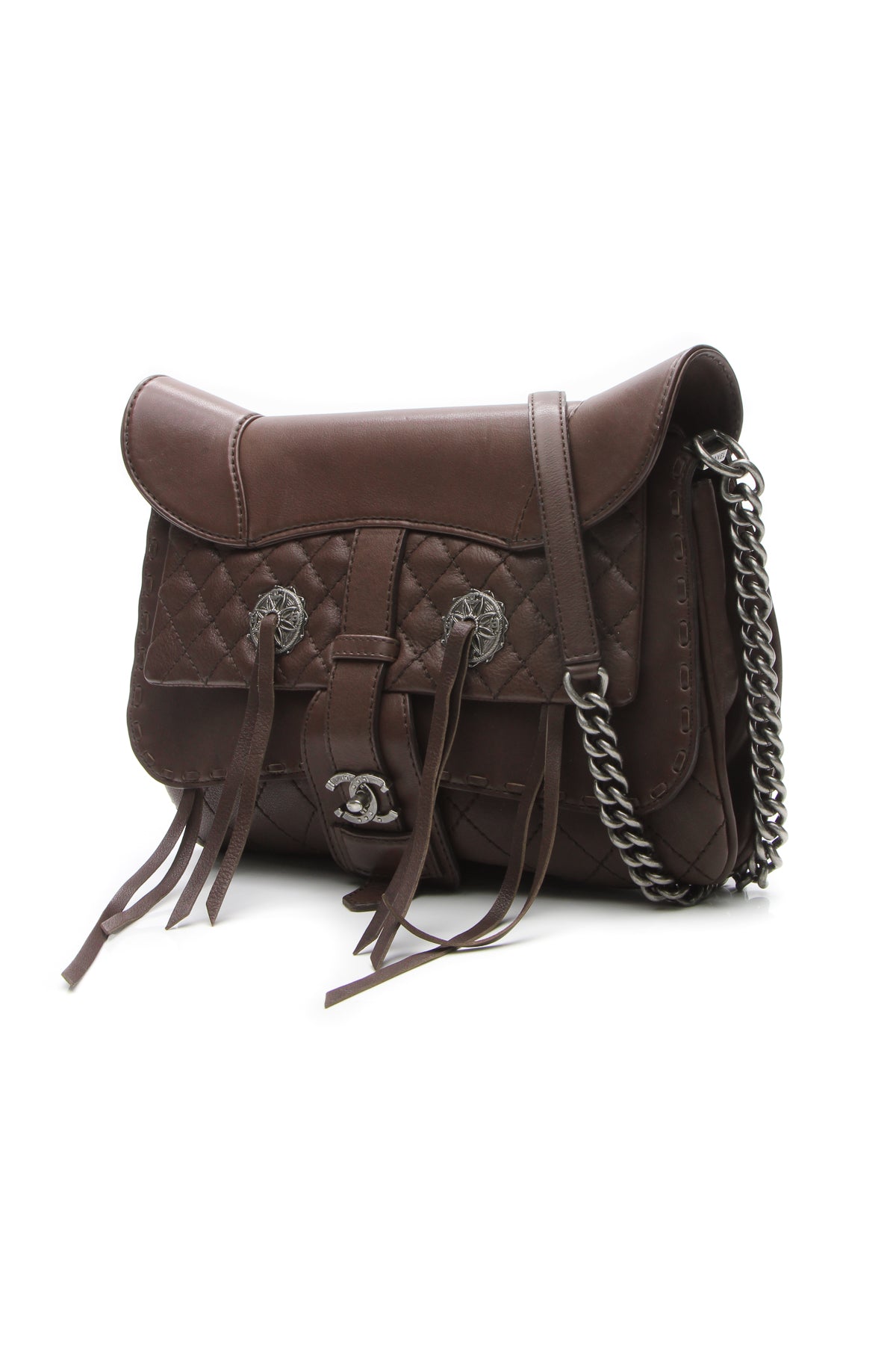 Paris-Dallas Messenger Bag - Brown