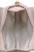 Vintage Quilted Tassel Shoulder Bag - Beige