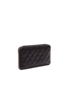 Quilted Zippy Wallet - Black Caviar