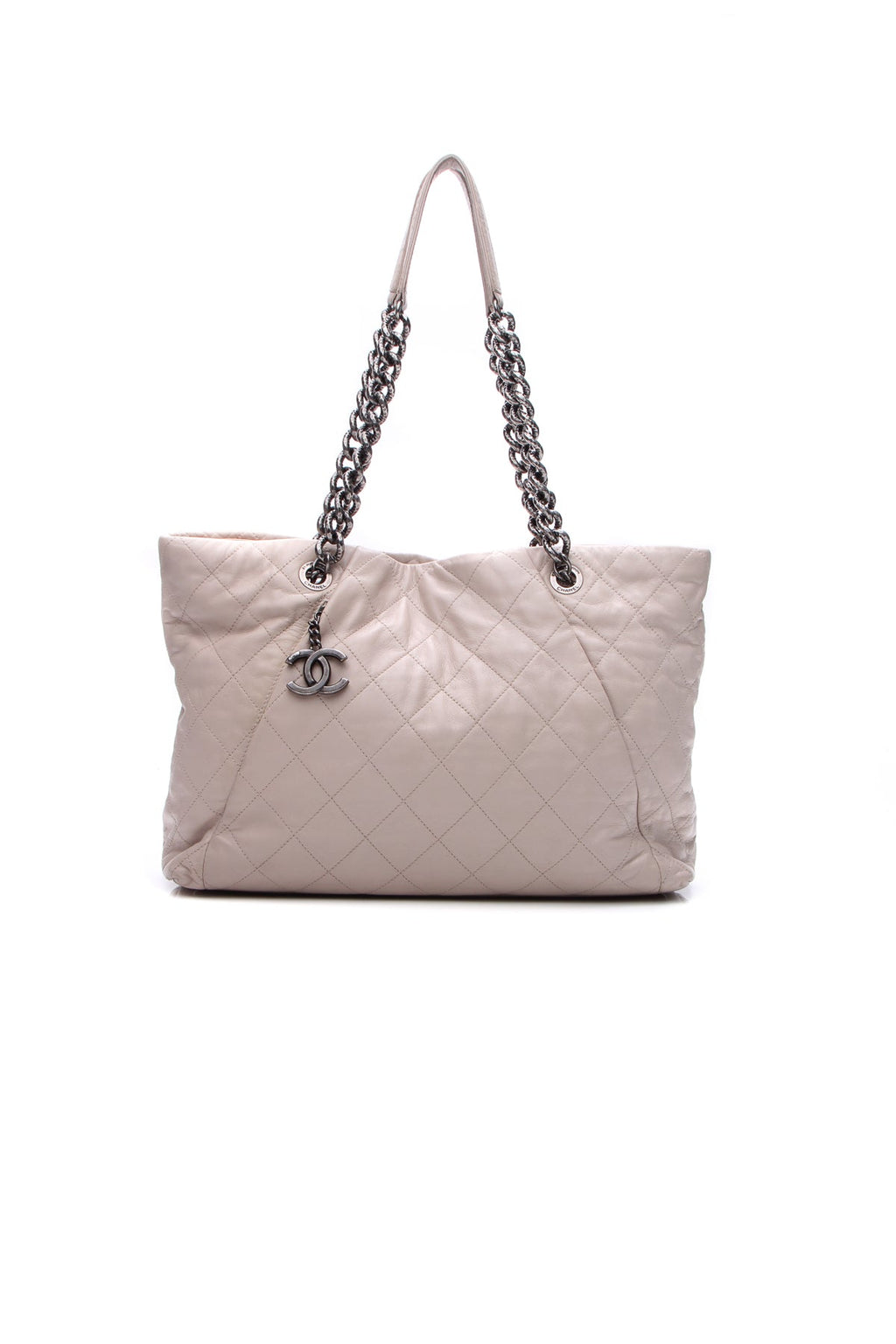 Coco Pleats Tote Bag - Beige