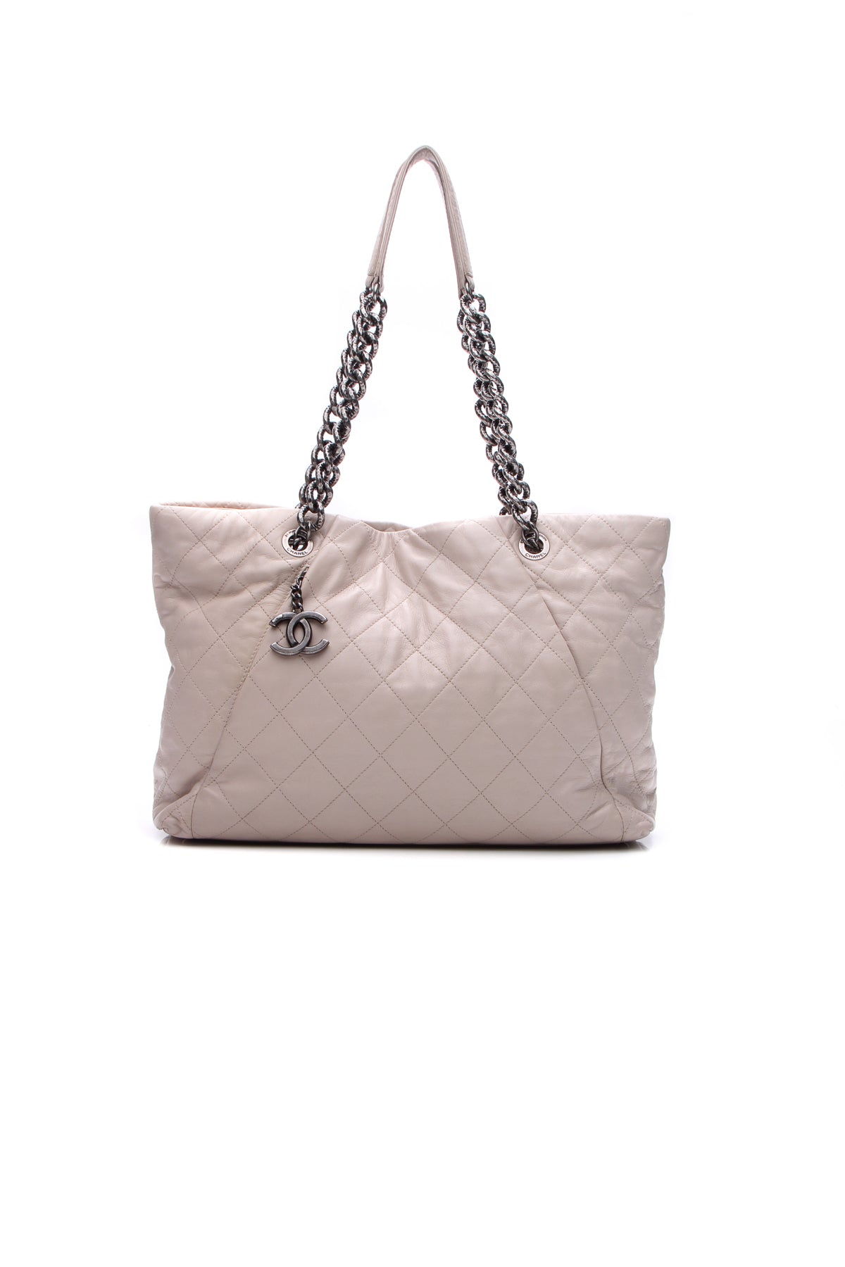Coco Pleats Tote Bag - Beige