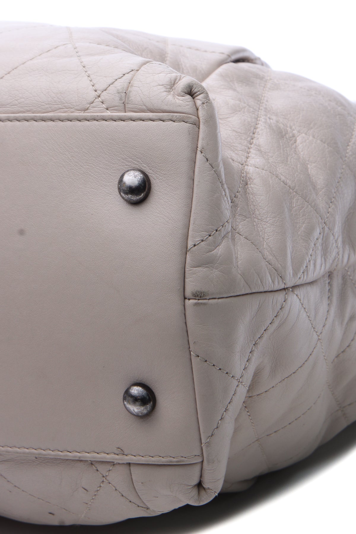 Coco Pleats Tote Bag - Beige