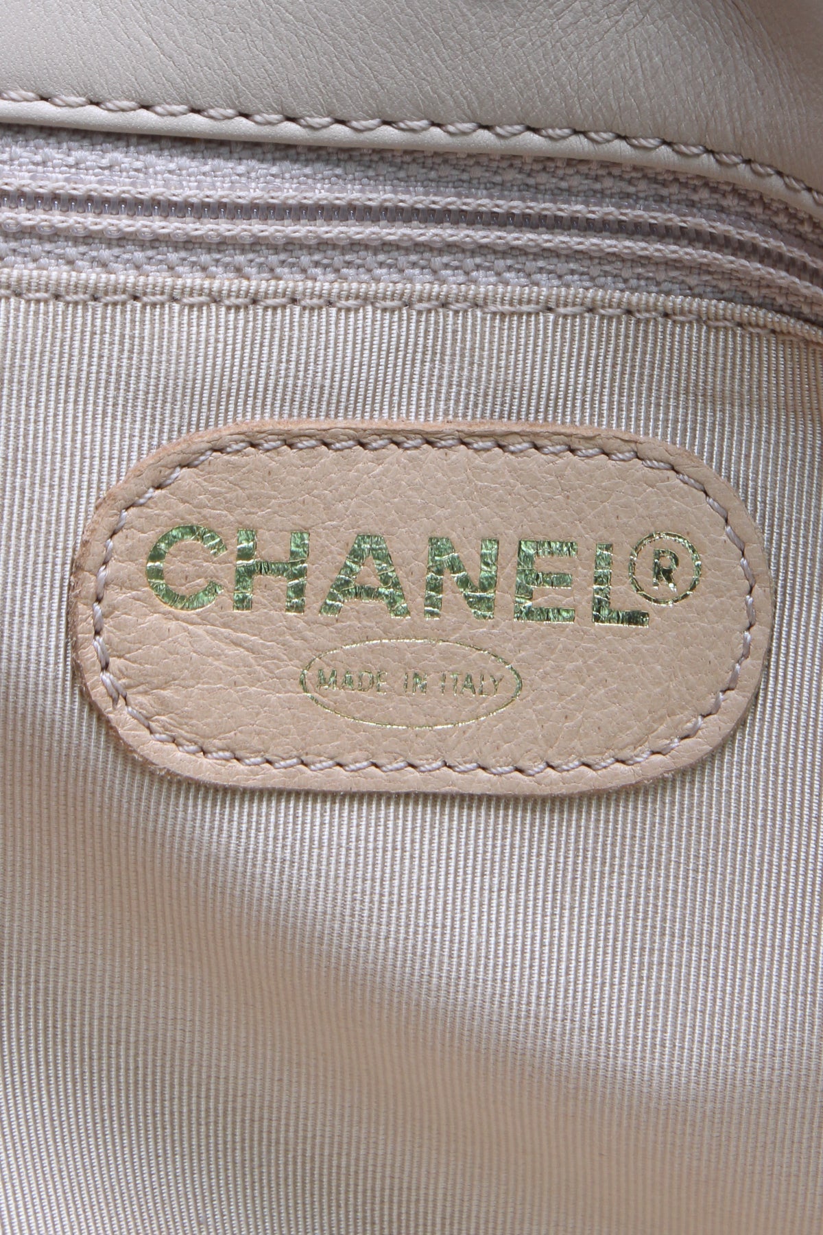 Vintage CC Clutch Bag - Beige
