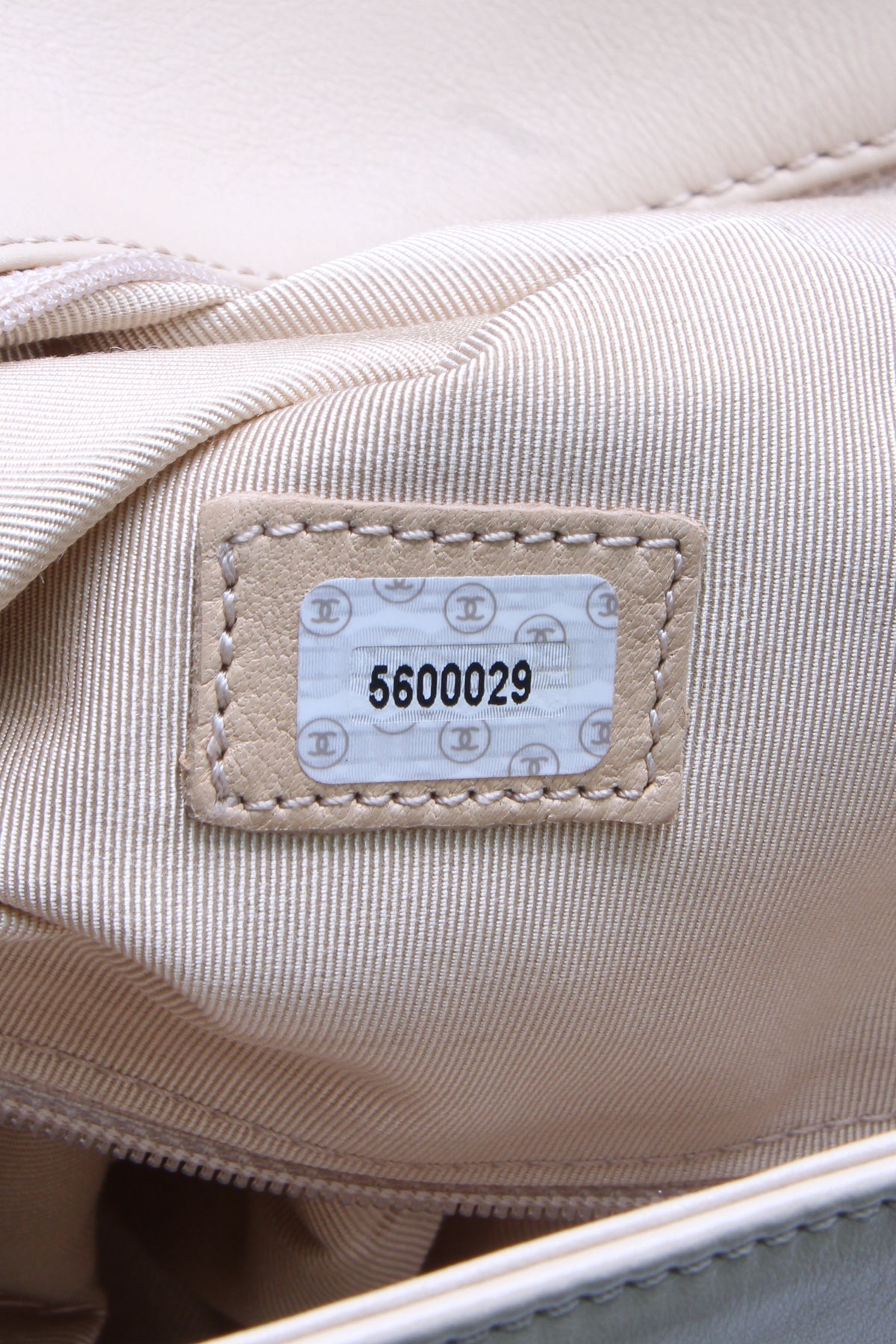 Vintage CC Clutch Bag - Beige