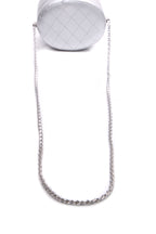 Round Vanity Case - Metallic Silver