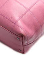 Square Quilt CC Satchel Bag - Pink