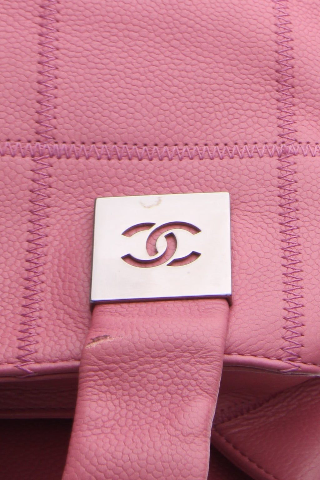 Square Quilt CC Satchel Bag - Pink
