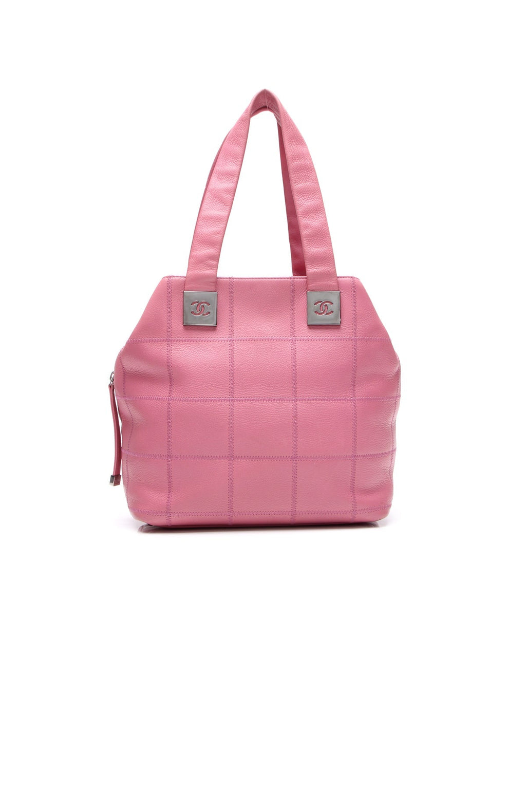 Square Quilt CC Satchel Bag - Pink