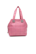 Square Quilt CC Satchel Bag - Pink