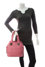 Square Quilt CC Satchel Bag - Pink