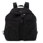 Black Zaino Nylon Backpack