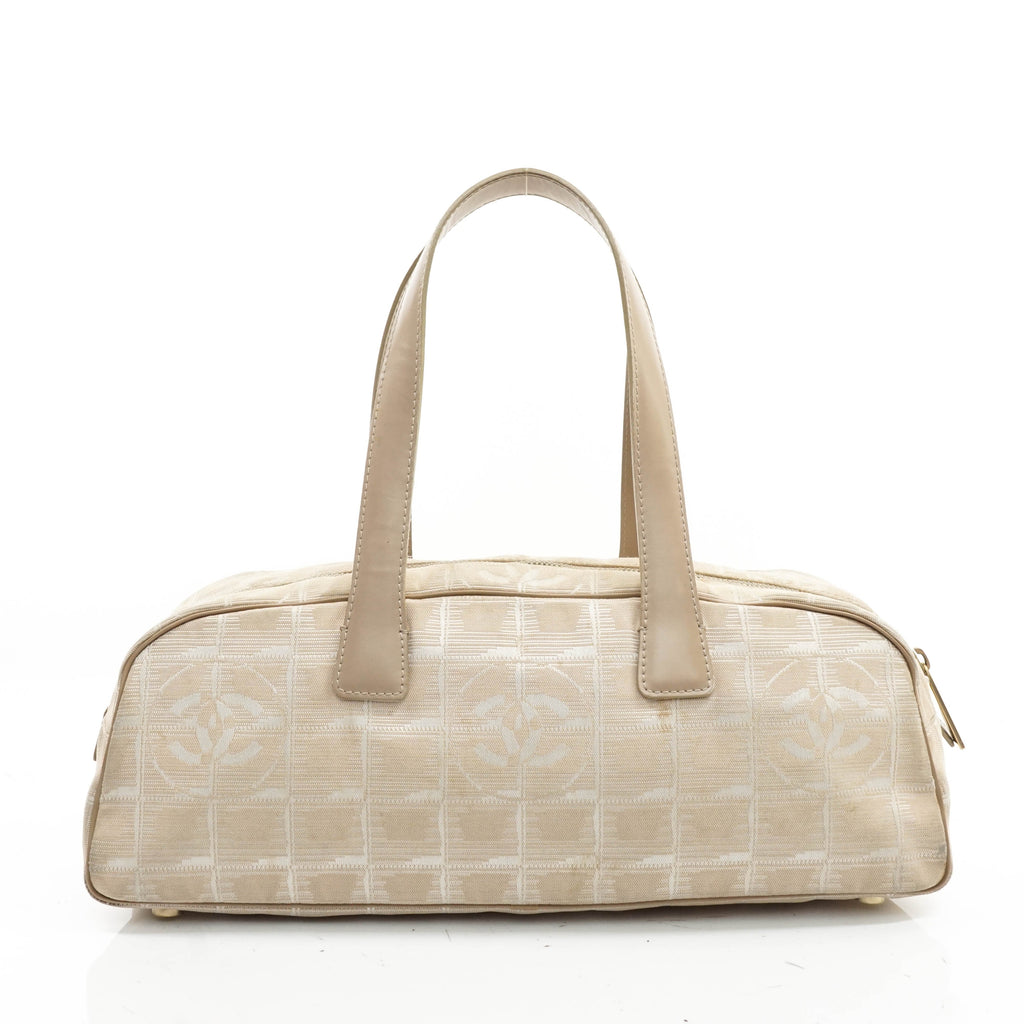 Chanel Travel Line Hand Bag Beige