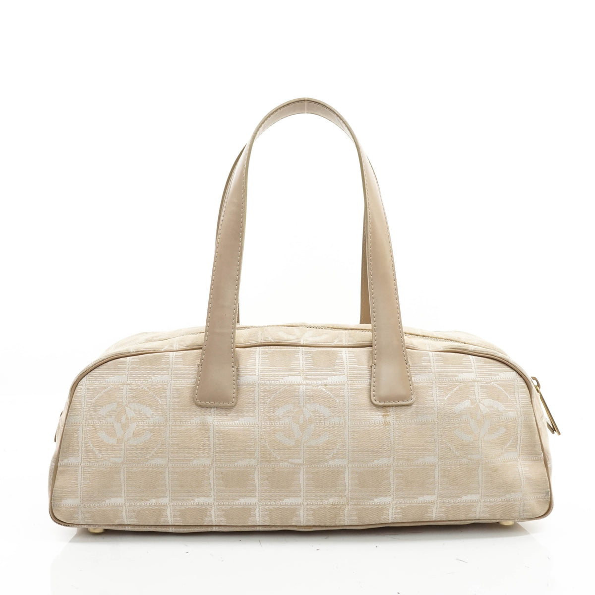 Chanel Travel Line Hand Bag Beige