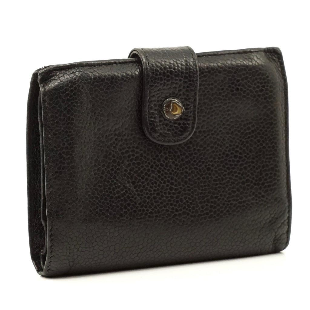 Chanel Cc Caviar Skin Long Wallet