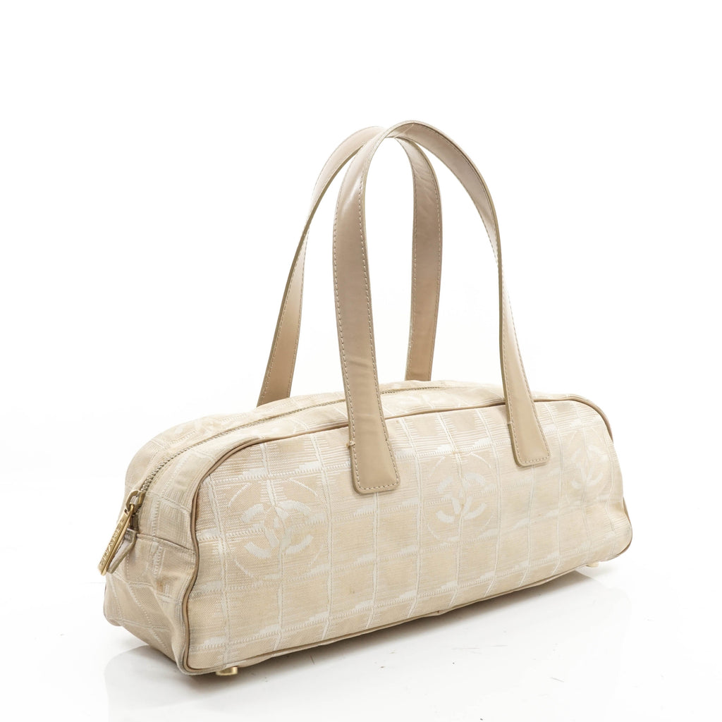 Chanel Travel Line Hand Bag Beige
